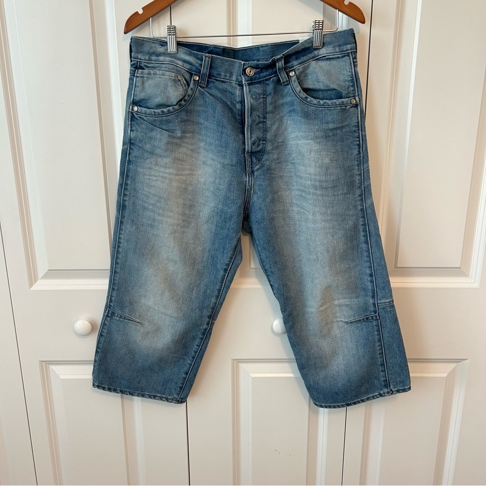 Blue Denim Shorts Jorts‎